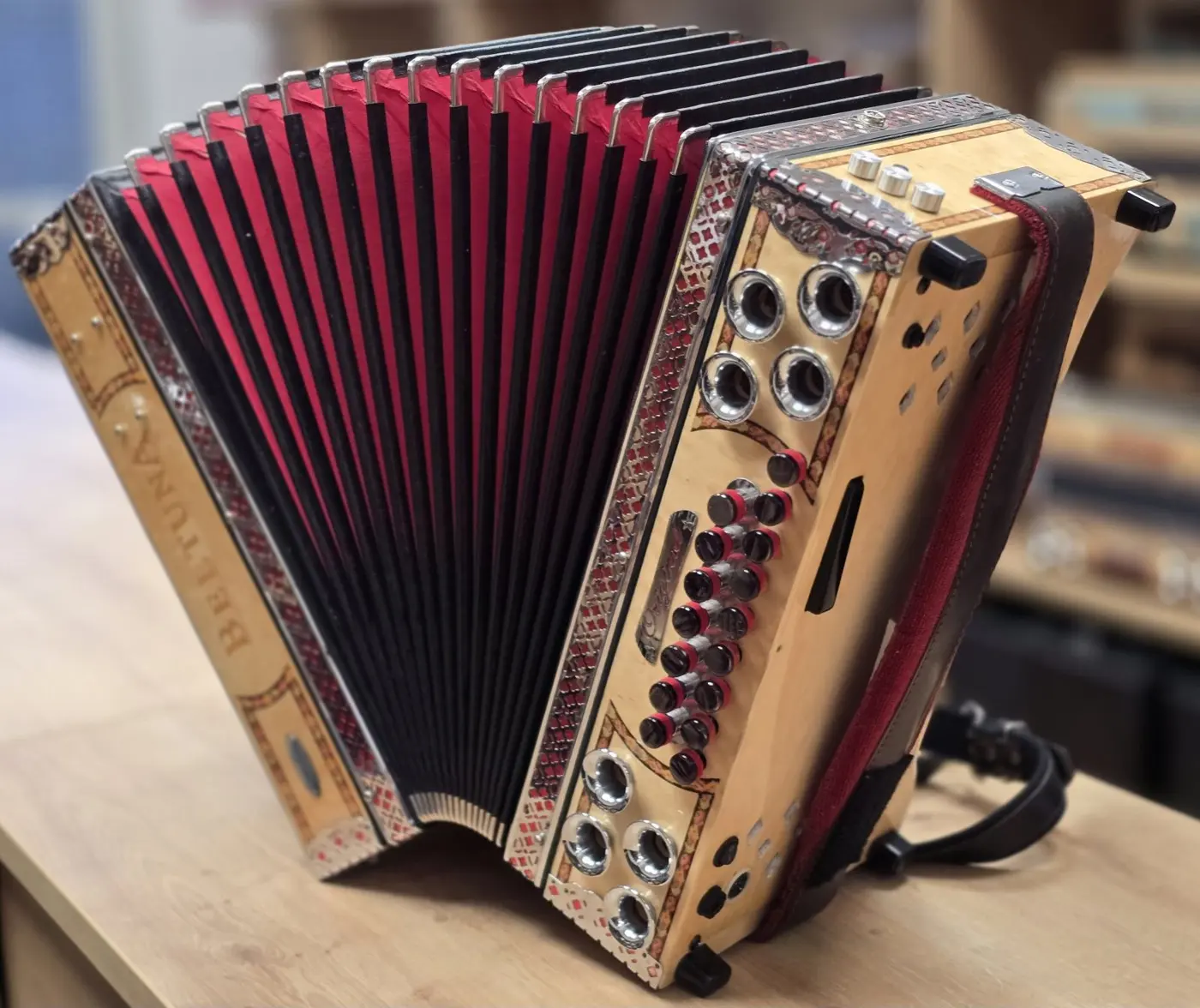 Rabljena harmonika Beltuna Blue Line G-C-F-B + MIDI – fotografija 2