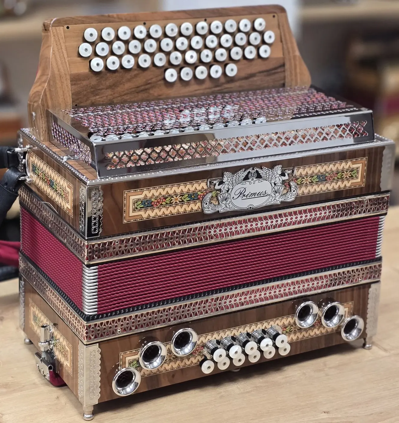 Rabljena harmonika Primus B-Es-As 38 – fotografija 2