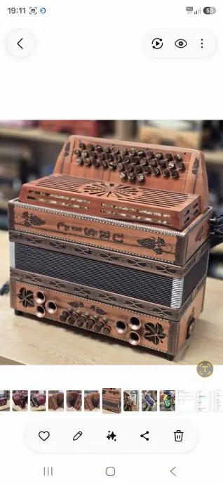 Rabljena harmonika Uršič C-F-B 38 – fotografija 2